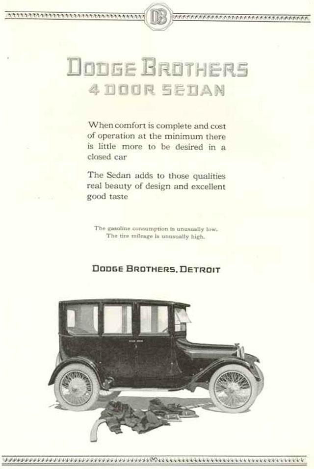 1921 Dodge Auto Advertising
